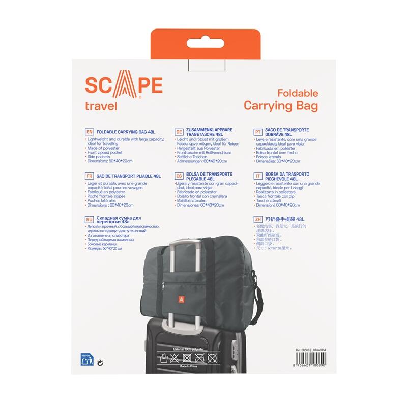 Scape Travel bolsa de viaje 48L gris 4/4