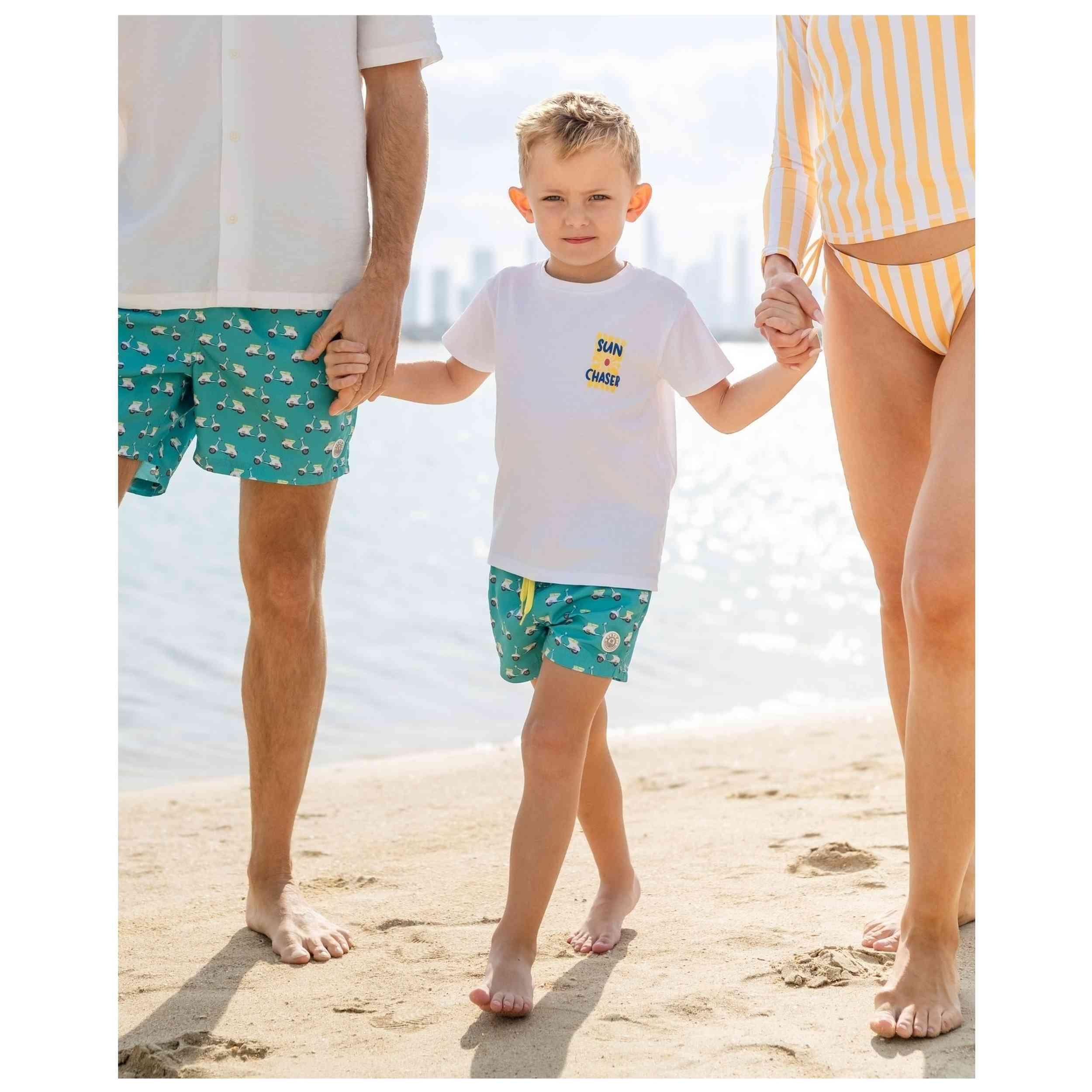 Costume da bagno Badawii modello Bañador Short Niño Estampado Motos per ragazzi 5/5