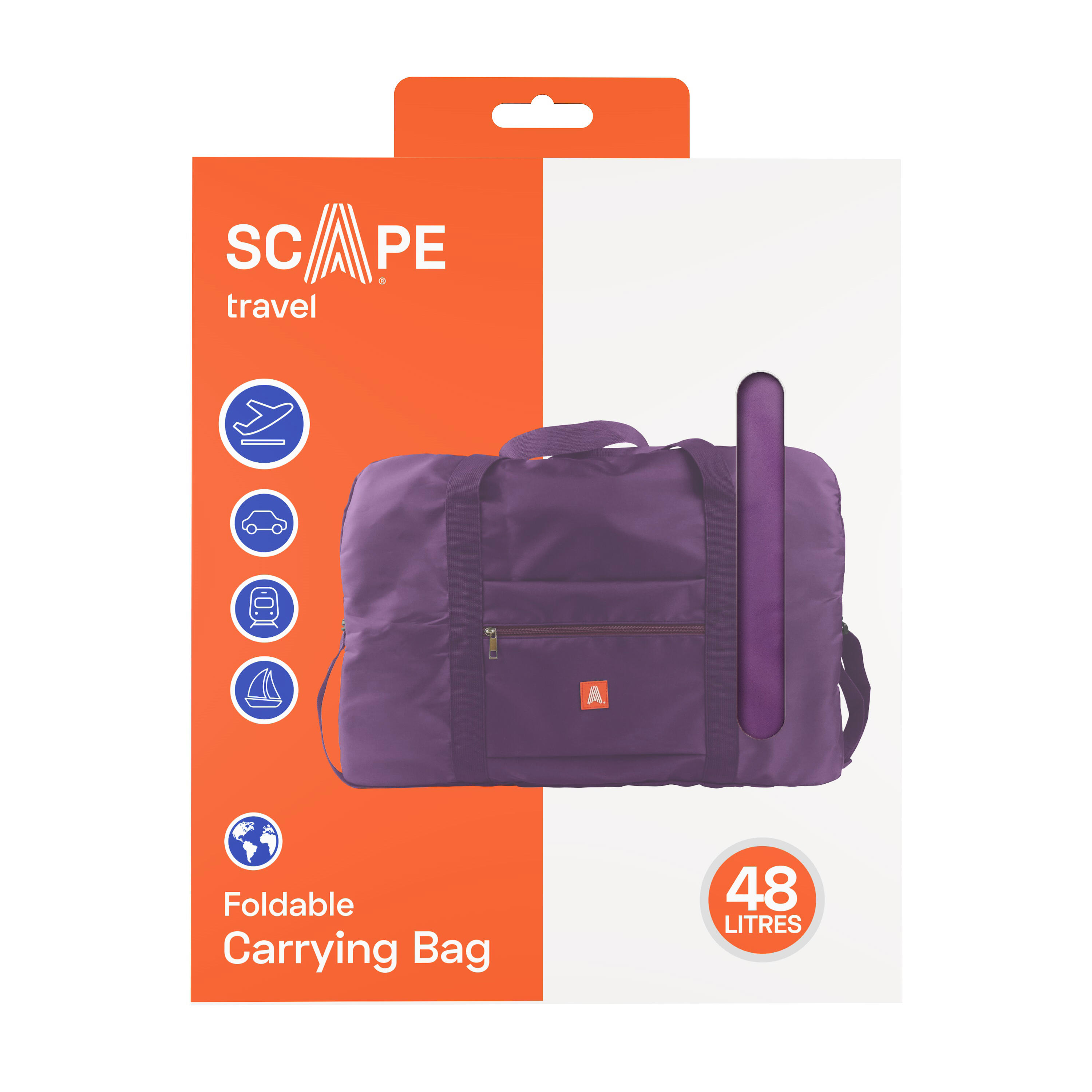 Scape Travel bolsa de viaje 48L lila 3/5