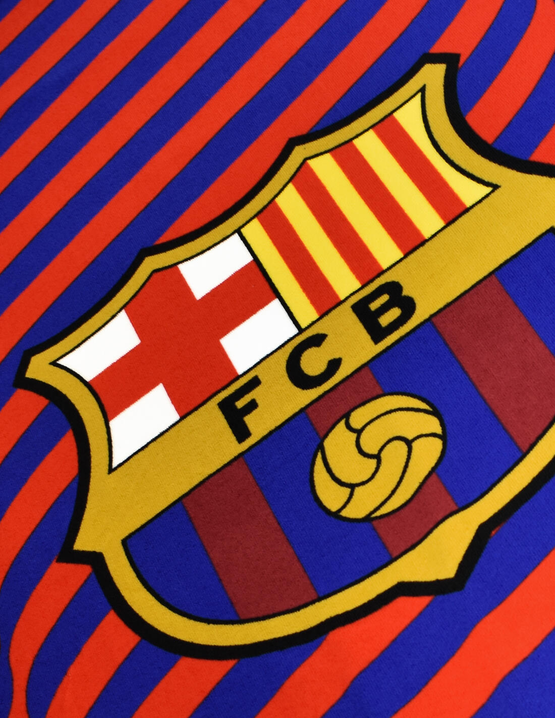 Toalla FC Barcelona Bandera Blaugrana 70x140 cm microfibra 2/2