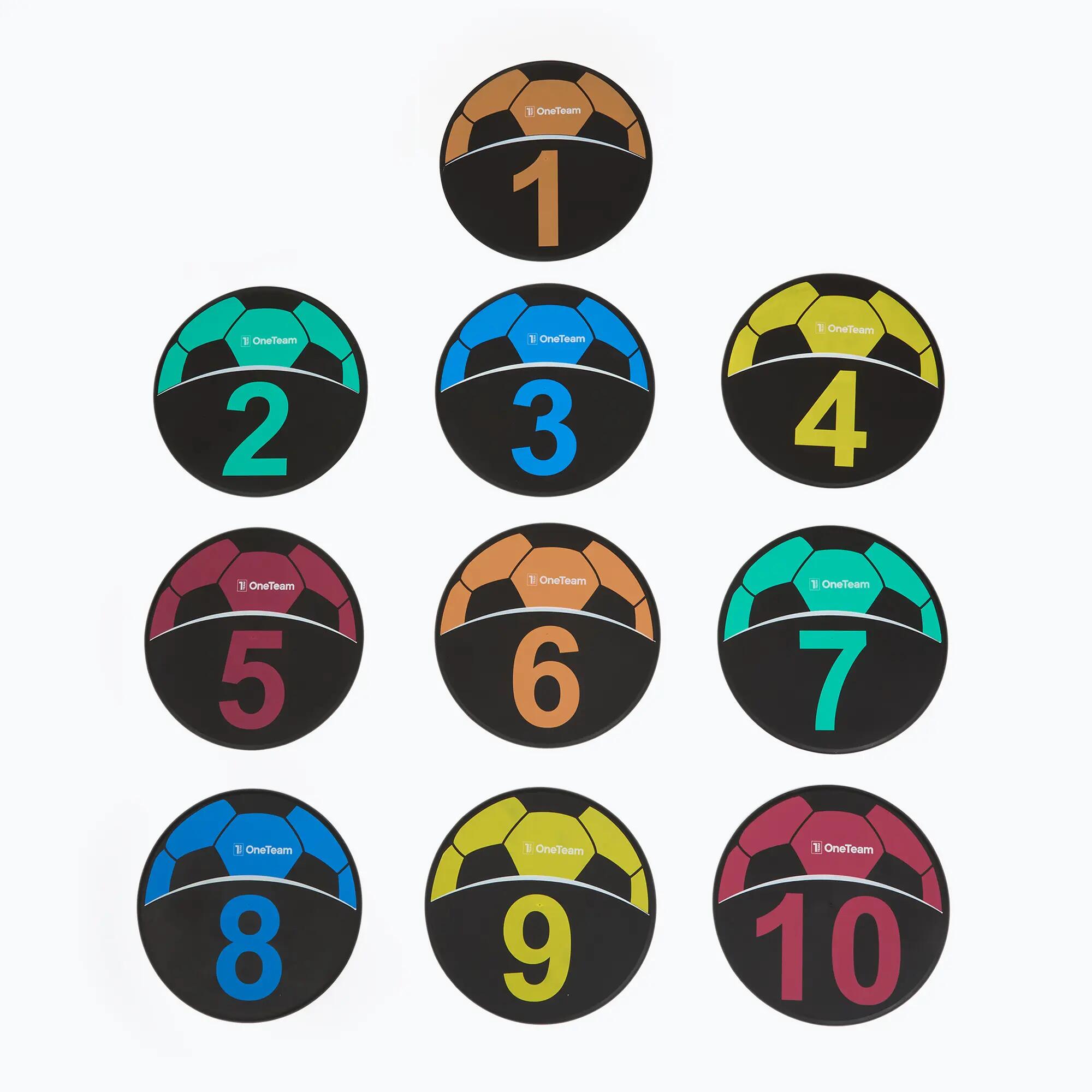 Etiquetas de entrenamiento OneTeam TRF08 10 unidades SOCCER 2/4