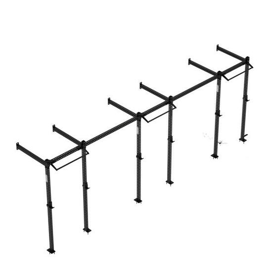 Rig fonctionnel mural Encombrement Réduit Cross Training 3 places | Fitness Tech