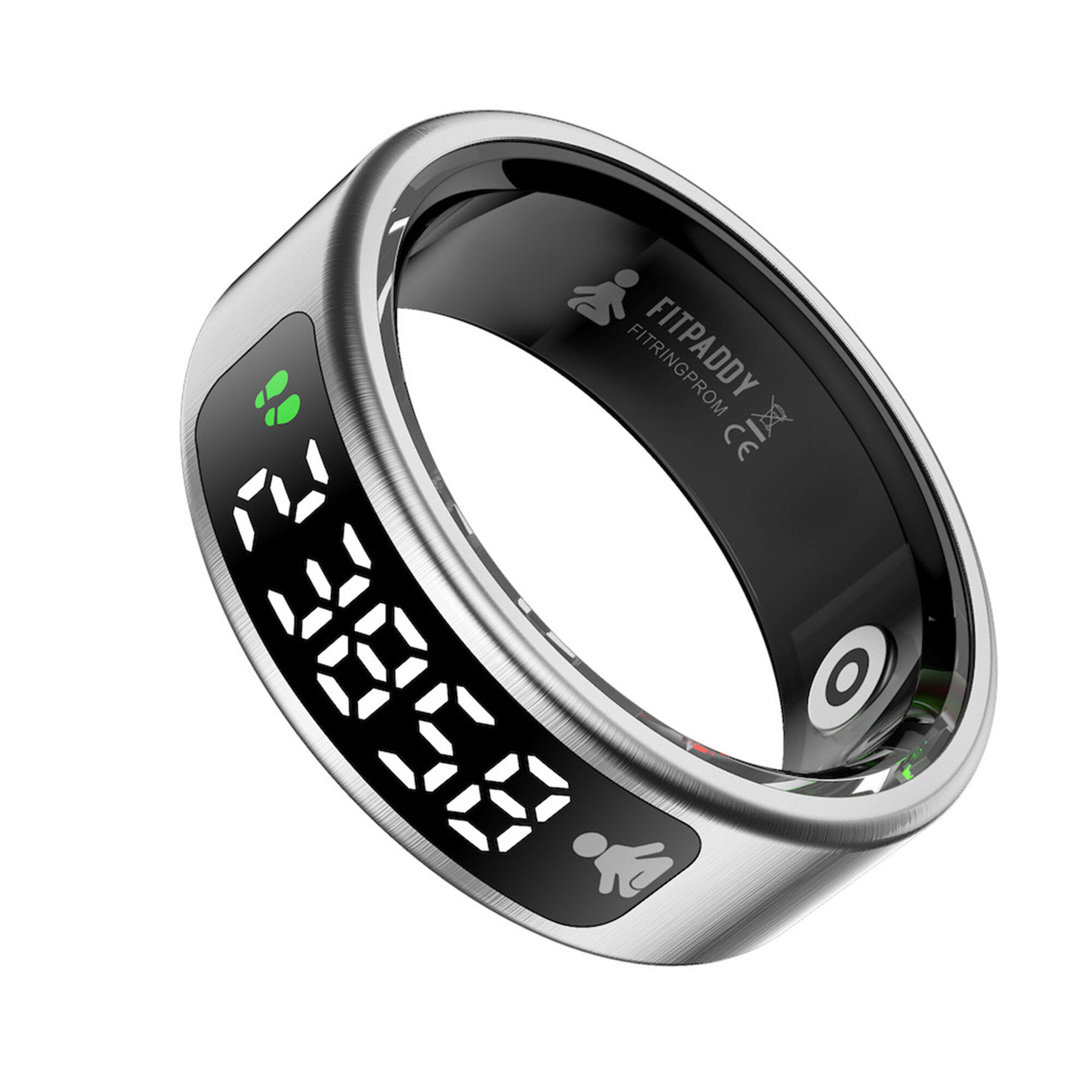 FitRing Pro Ring mit Display Vibration Schlaftracking Pulsmesser Blutsauerstoff 3/9