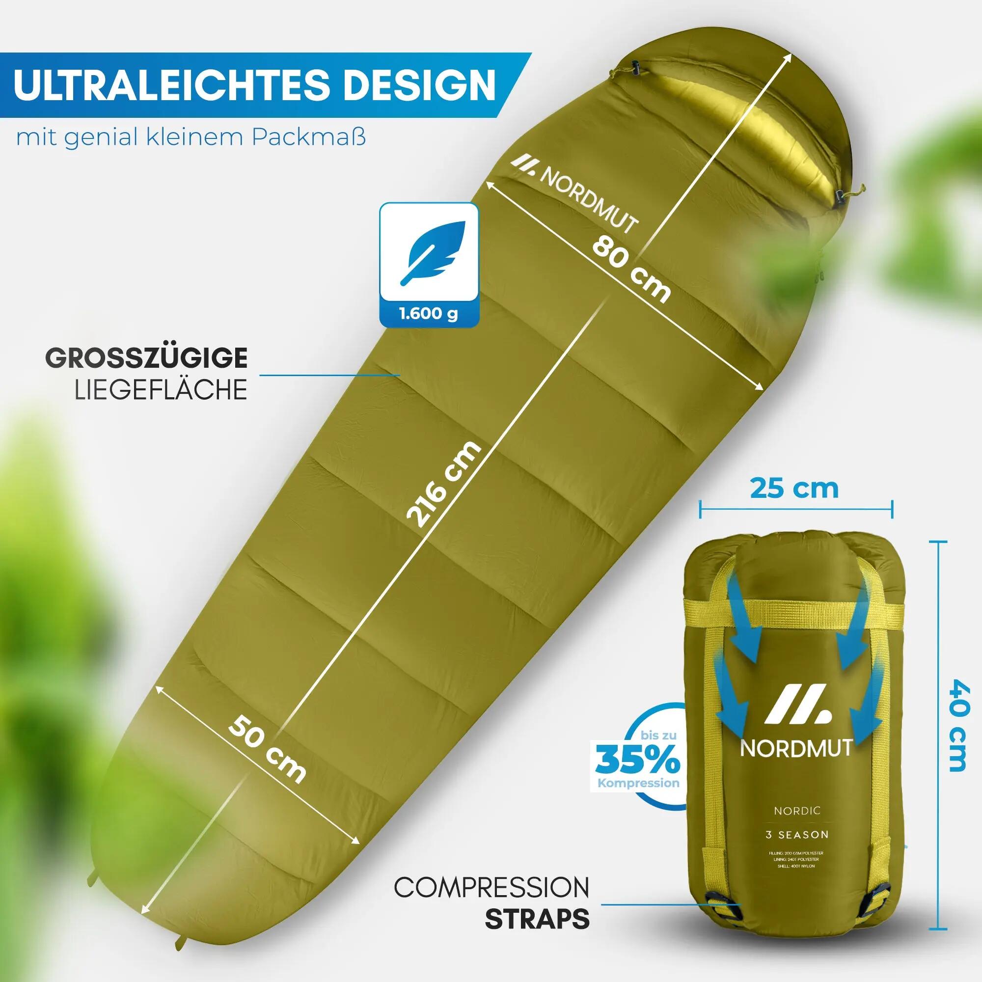Unisex - Camping - Mumienschlafsack - 3‑Jahreszeiten - Abisko 5/5