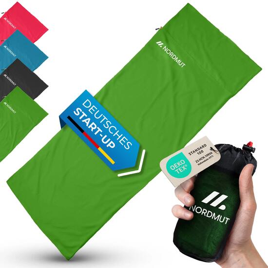 Hüttenschlafsack Mikrofaser ultraleicht 220 x 90 cm Reiseschlafsack Inlett Nijak
