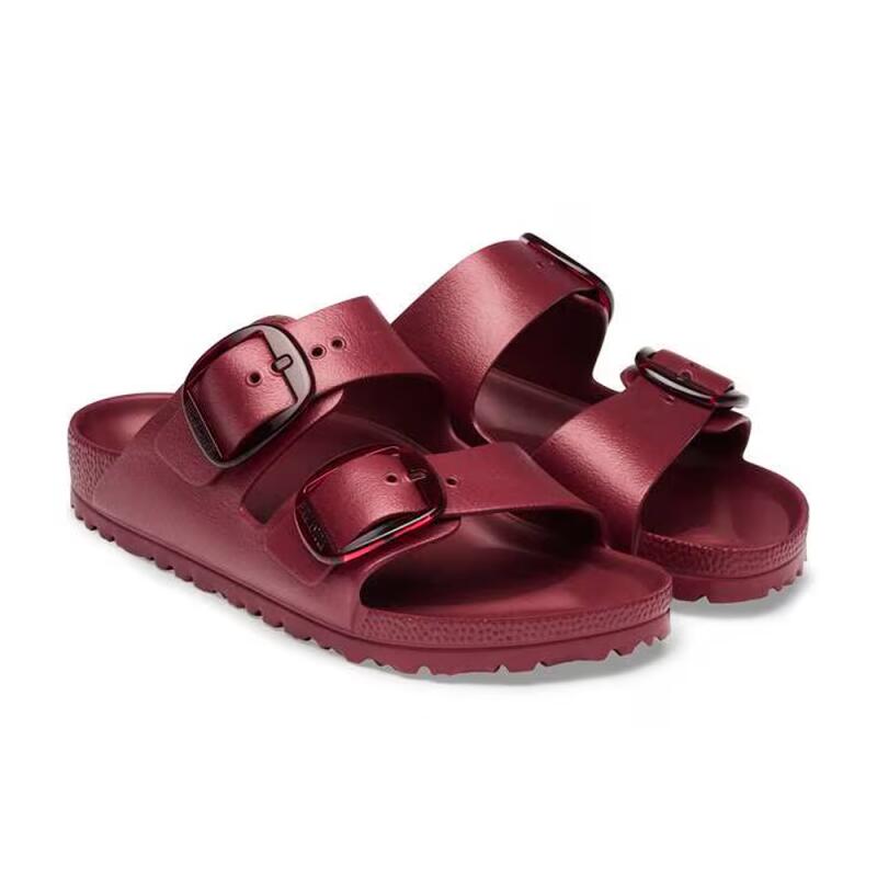 Sandalias Planas Mujer Birkenstock Arizona Big Buckle Eva Burdeos 4/4