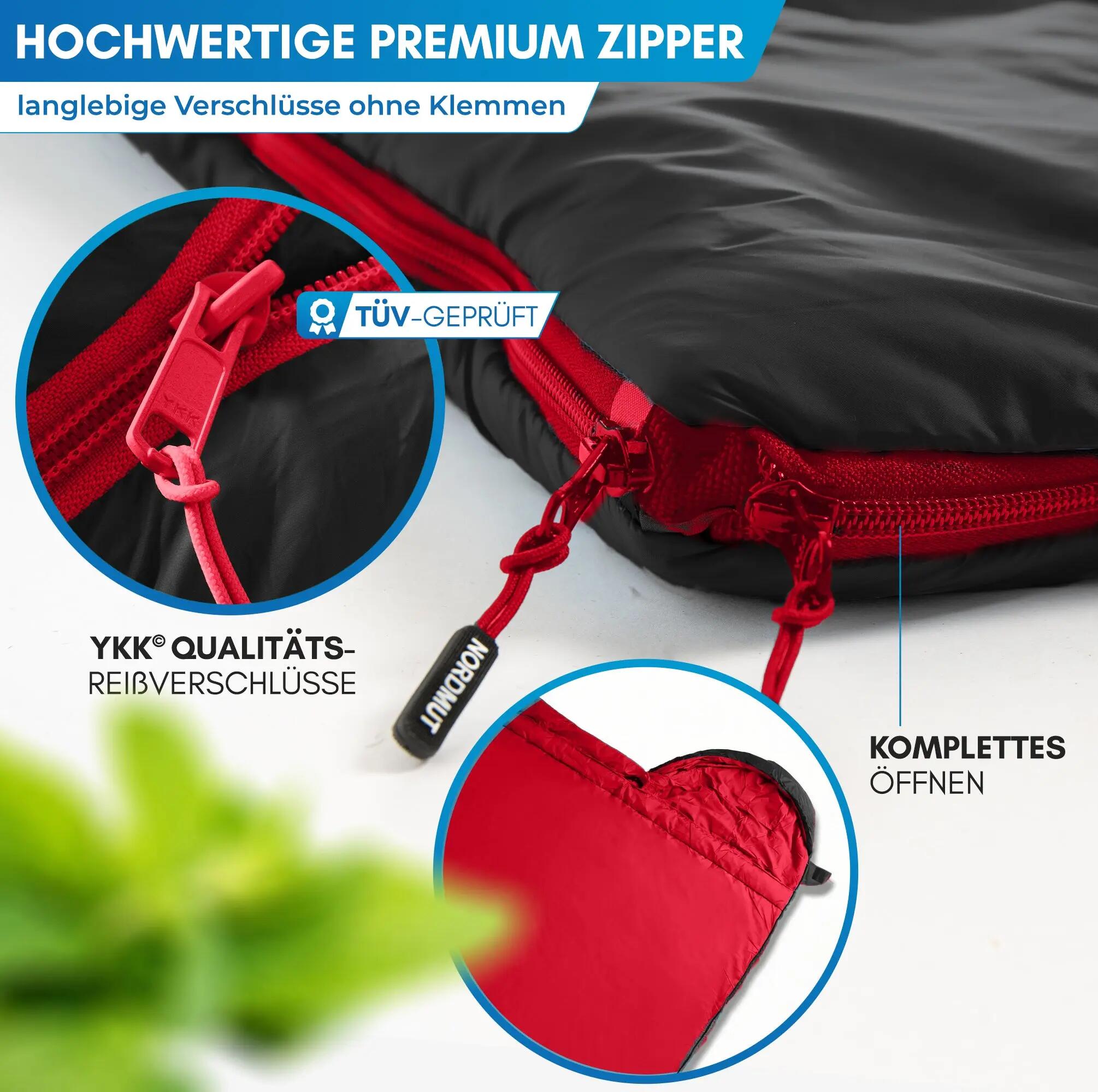 Unisex - Camping - Deckenschlafsack - leicht, kompakt - Pihtso 3/5