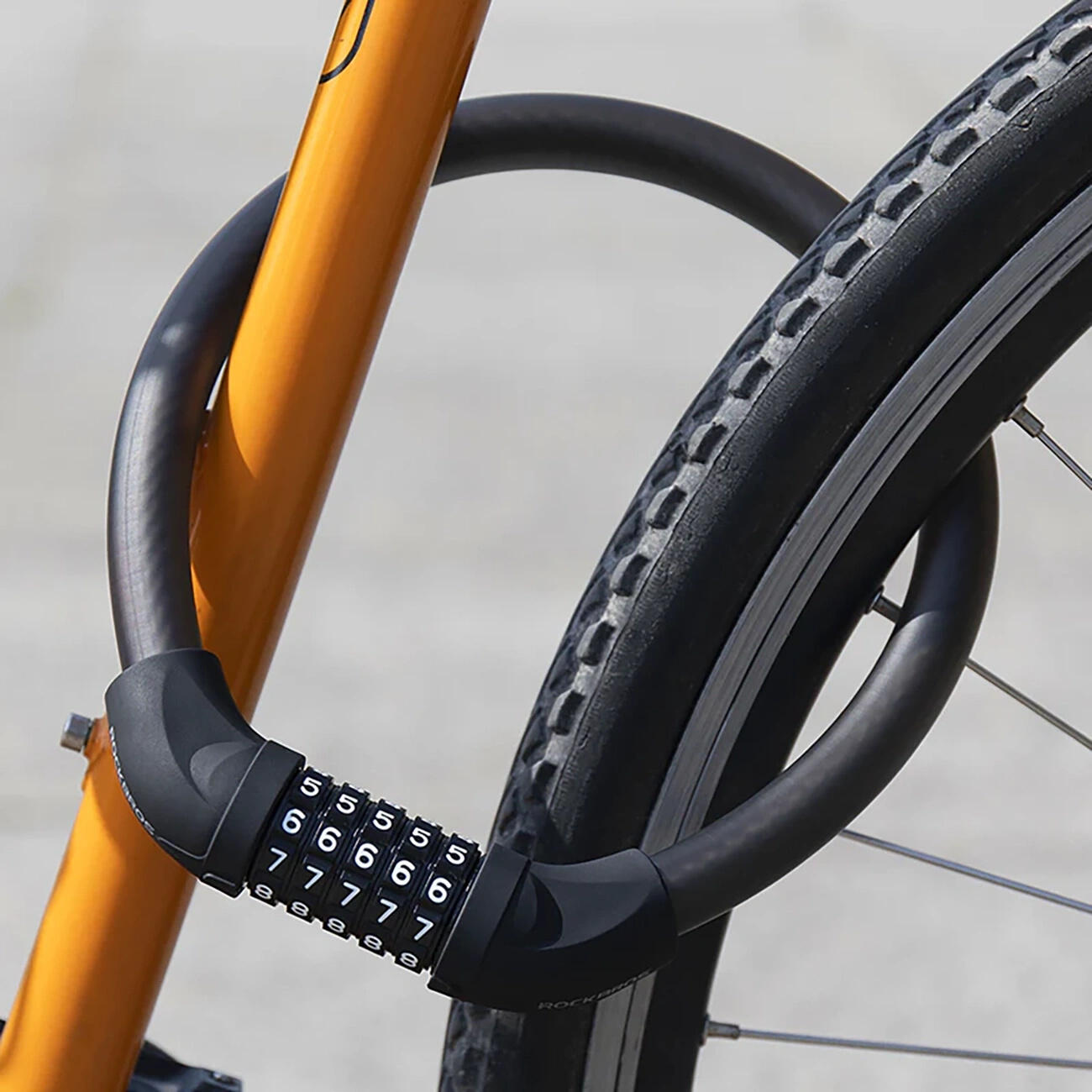 Fietsslot van staalkabel met cijferslot 4/5