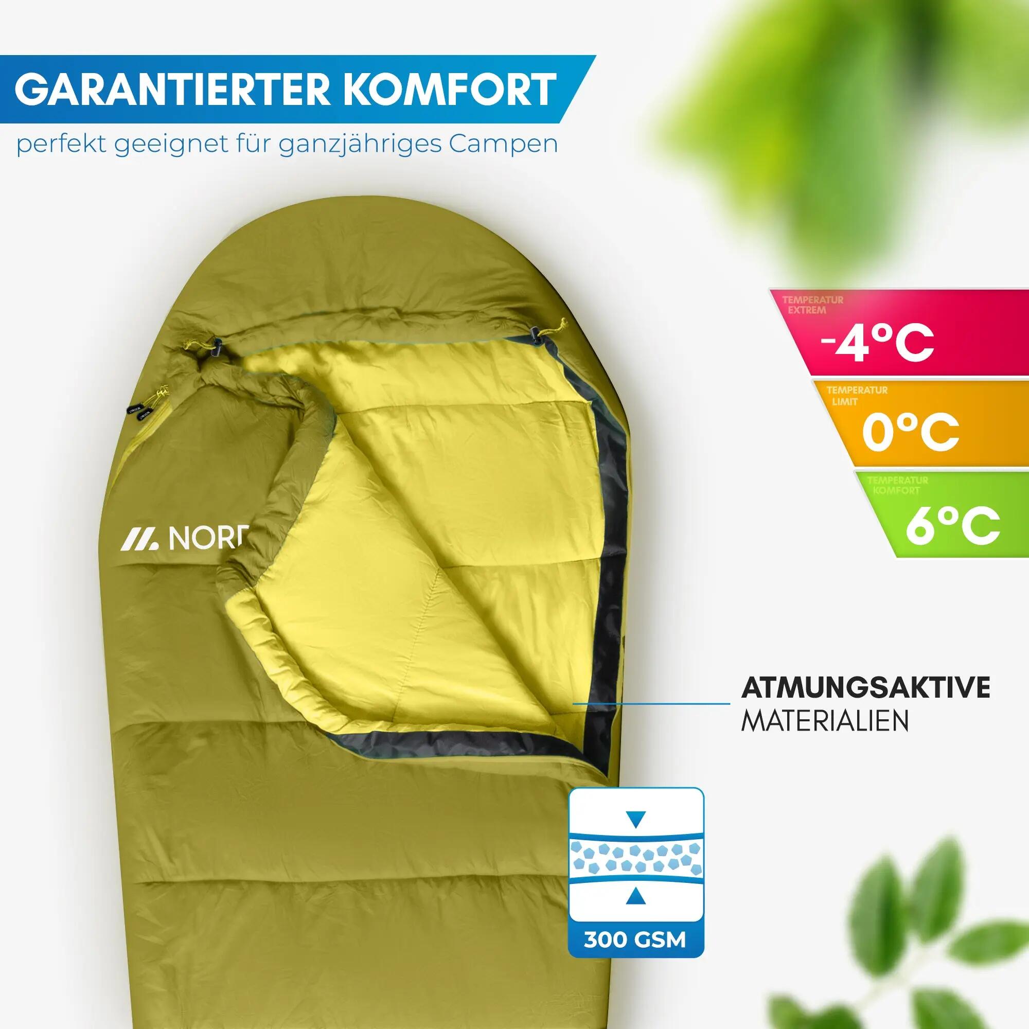 Unisex - Camping - Mumienschlafsack - 3‑Jahreszeiten - Abisko 2/5
