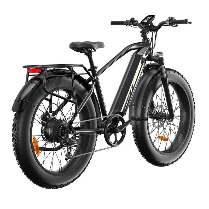 D6 bicicletă electrică pentru adulți, 48V 15Ah și roți de 26 inci tip fat tire