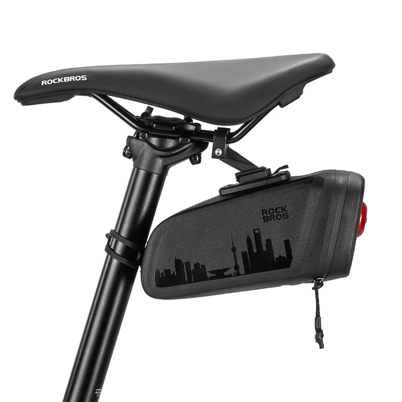 Borsa da sella per bicicletta con lampada 3/7