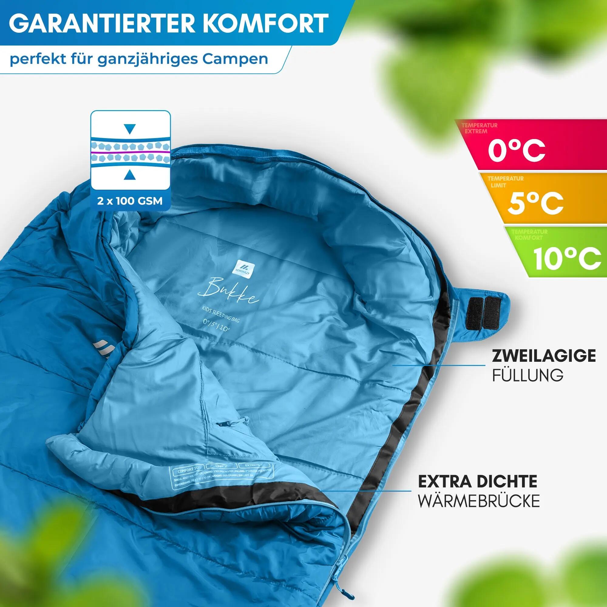 Kids - Camping - Schlafsack - warm, gemütlich - Bukke 4/5