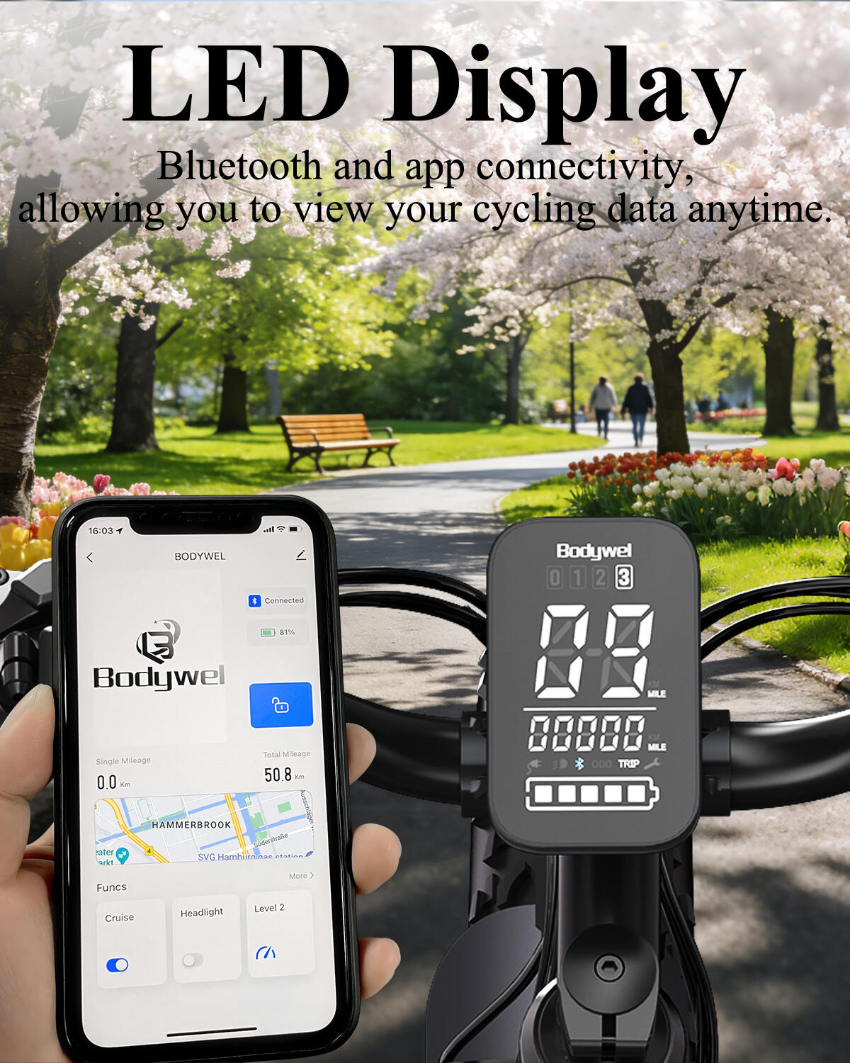 D6 vélo électrique adulte, batterie 48V15Ah, pneus fat 26×4.0". 12/13