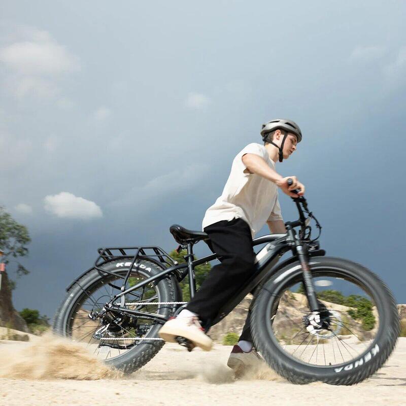 D6 bicicletă electrică pentru adulți, 48V 15Ah și roți de 26 inci tip fat tire