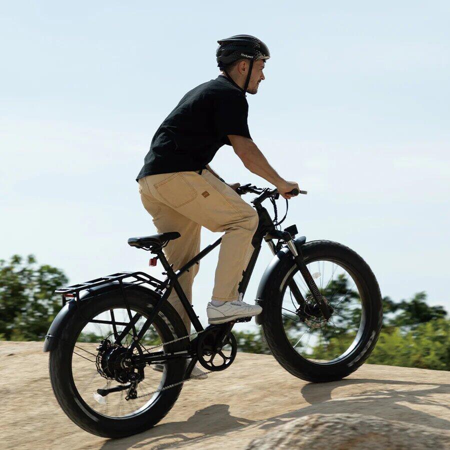 D6 vélo électrique adulte, batterie 48V15Ah, pneus fat 26×4.0". 11/15
