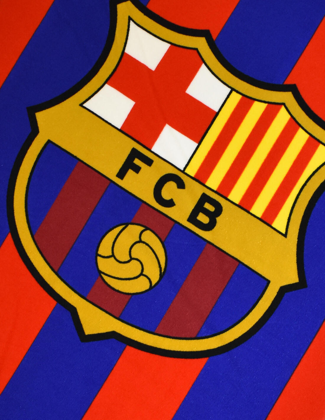 Toalla FC Barcelona Rayas Blaugrana 70x140 cm microfibra 2/2