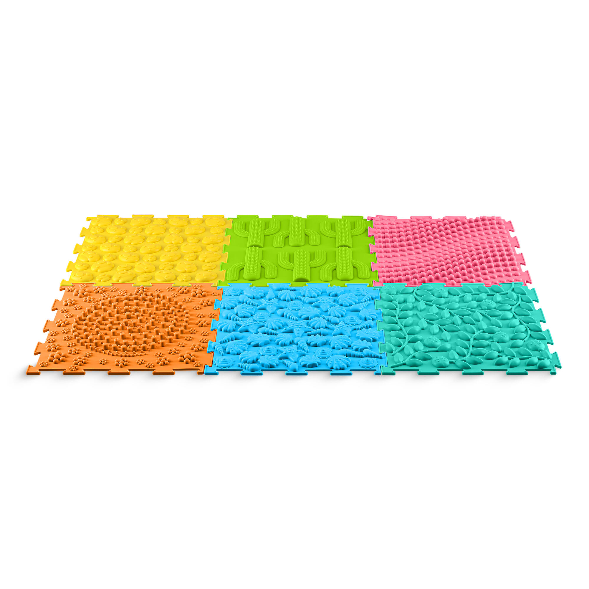Ortopedyczna mata sensoryczna puzzle dla dzieci 10 szt. - 4FIZJO 9/13