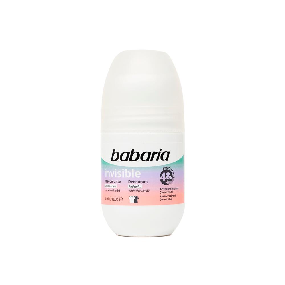 BABARIA Desodorante hombre y mujer roll-on invisible 50 ml - 48 h 2/7