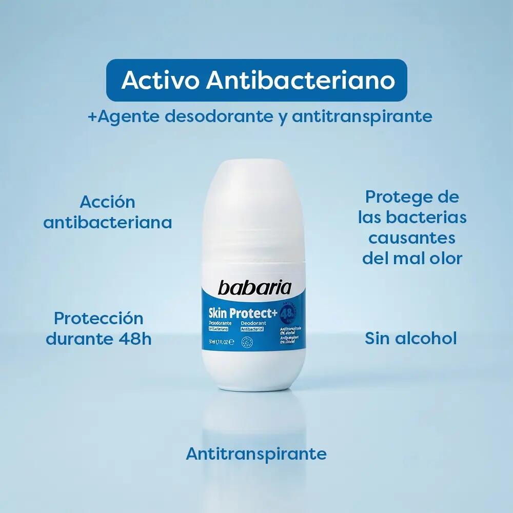 BABARIA Skin Protect+ Desodorante Roll-on hombre y mujer 50 ml 4/7