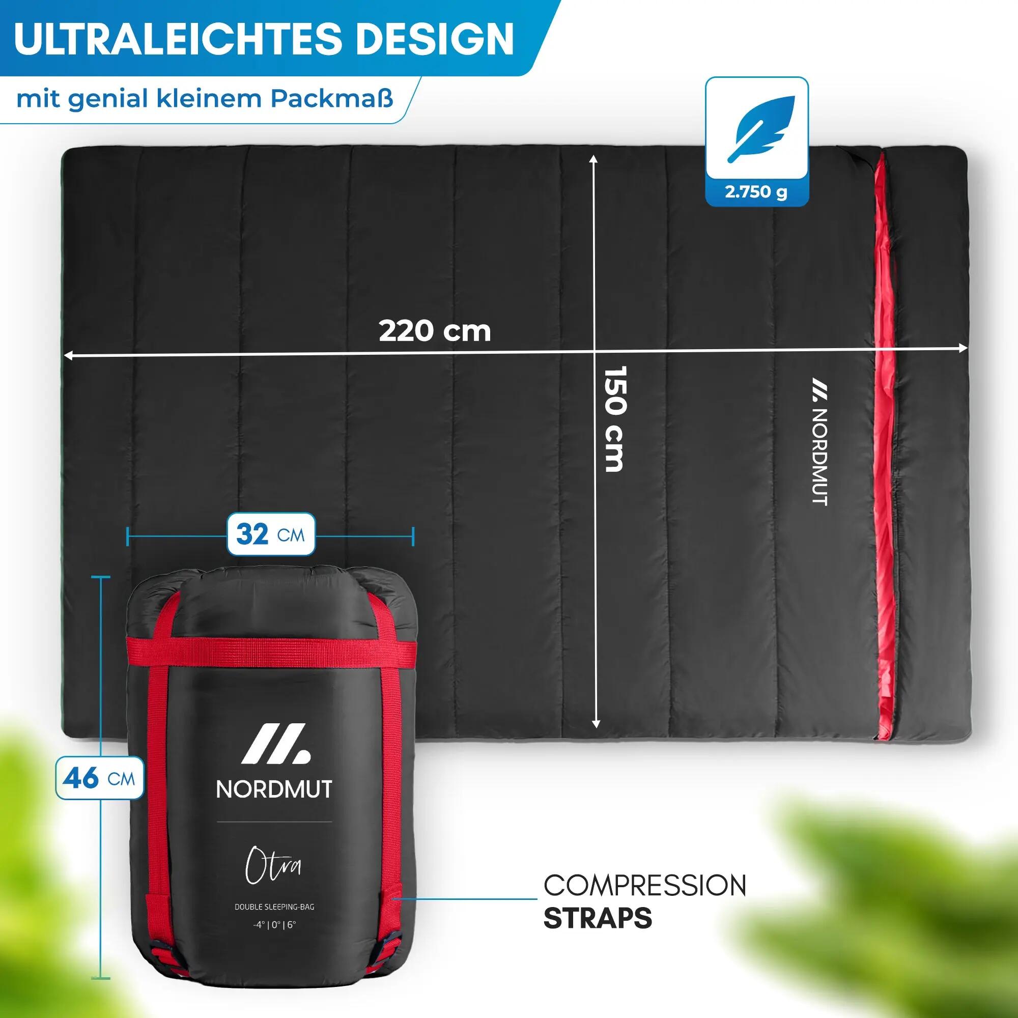 Unisex - Camping - Doppelschlafsack - für 2 Personen - Otra 5/5