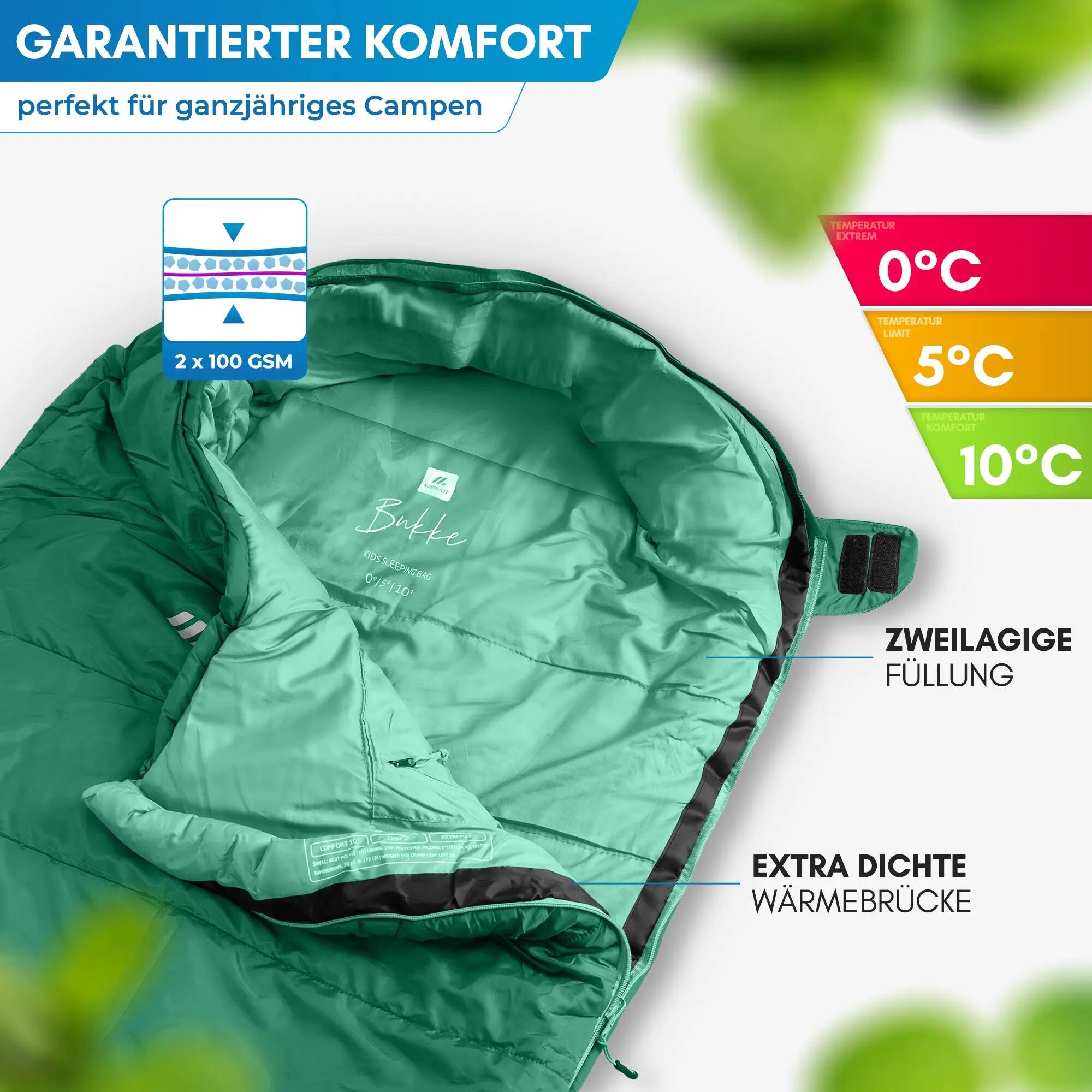 Kids - Camping - Schlafsack - warm, gemütlich - Bukke 4/5