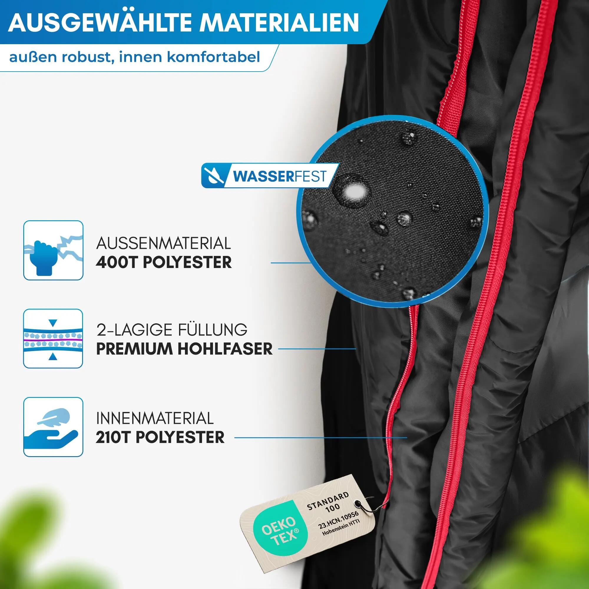 Unisex - Camping - Doppelschlafsack - für 2 Personen - Otra 2/5