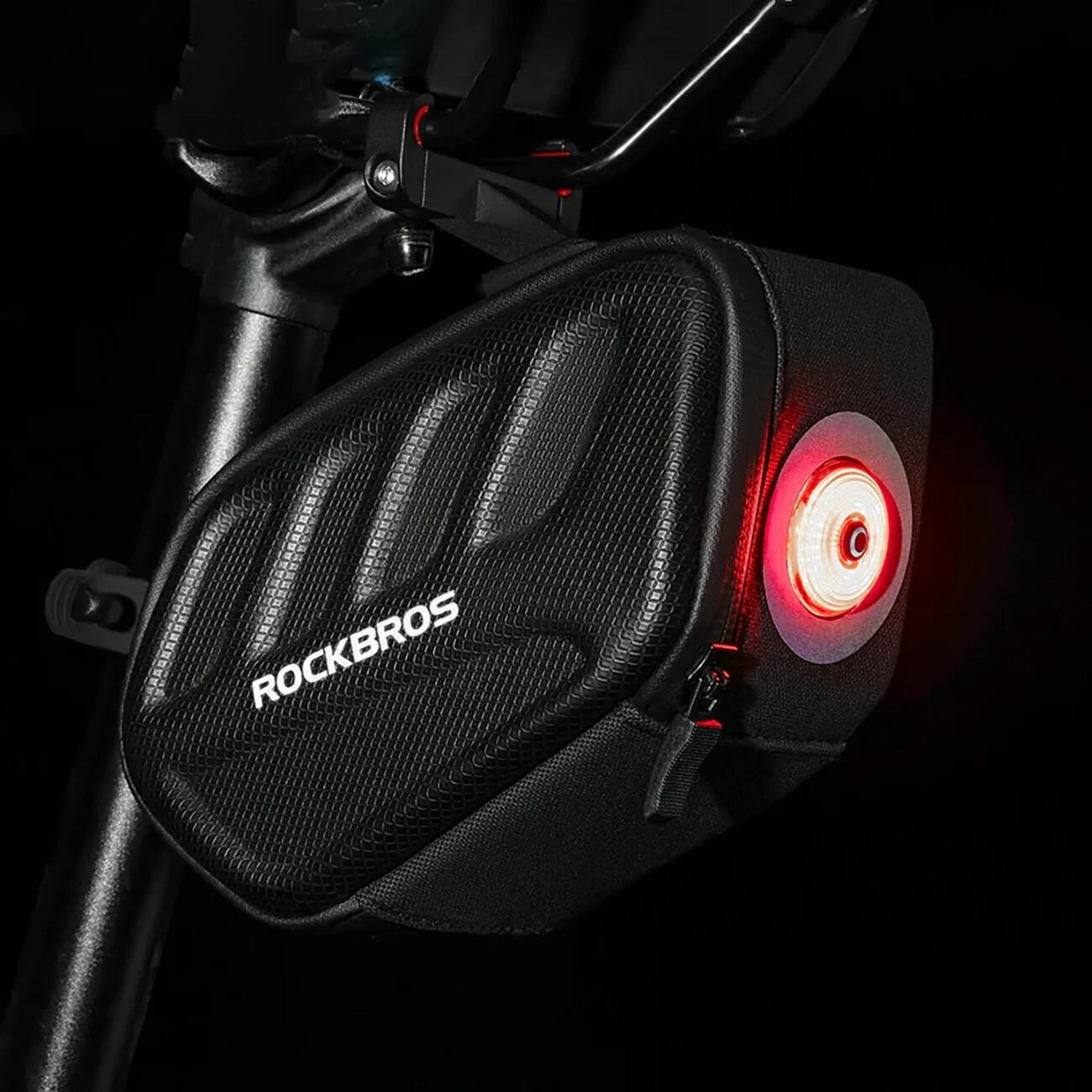 Borsa da sella per bicicletta con lampada 6/7