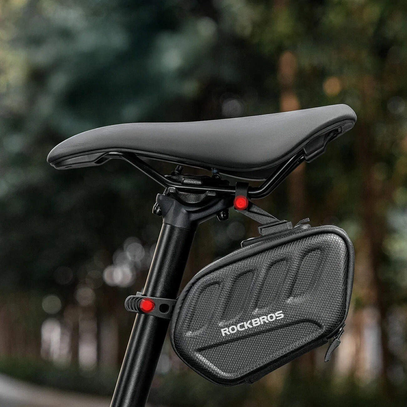 Borsa da sella per bicicletta con lampada 5/7
