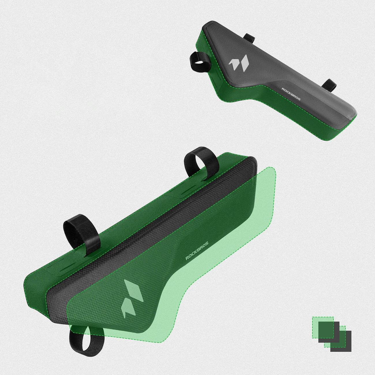 Wasserdichte Fahrradtasche für das Unterrohr 5/7