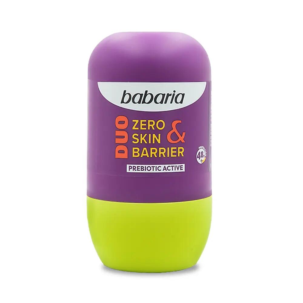 Babaria - Desodorante Mujer y Hombre Roll Duo Zero&Skin Barrier Pack 3UD 2/7