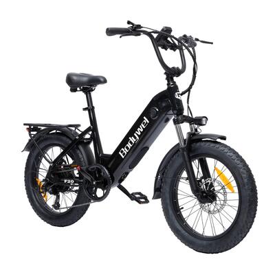 Elektrische fiets voor volwassenen bodywel f20, 48v 13,5ah batterij, 250w motor