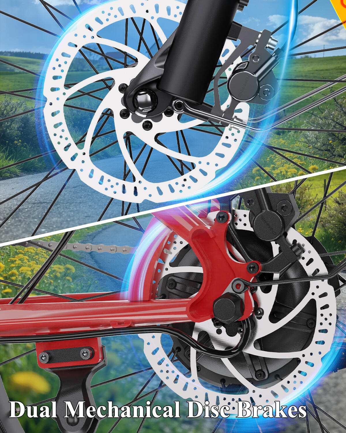 D9 vélo électrique adulte, batterie 48V15Ah, pneus fat 26×4.0". 10/14