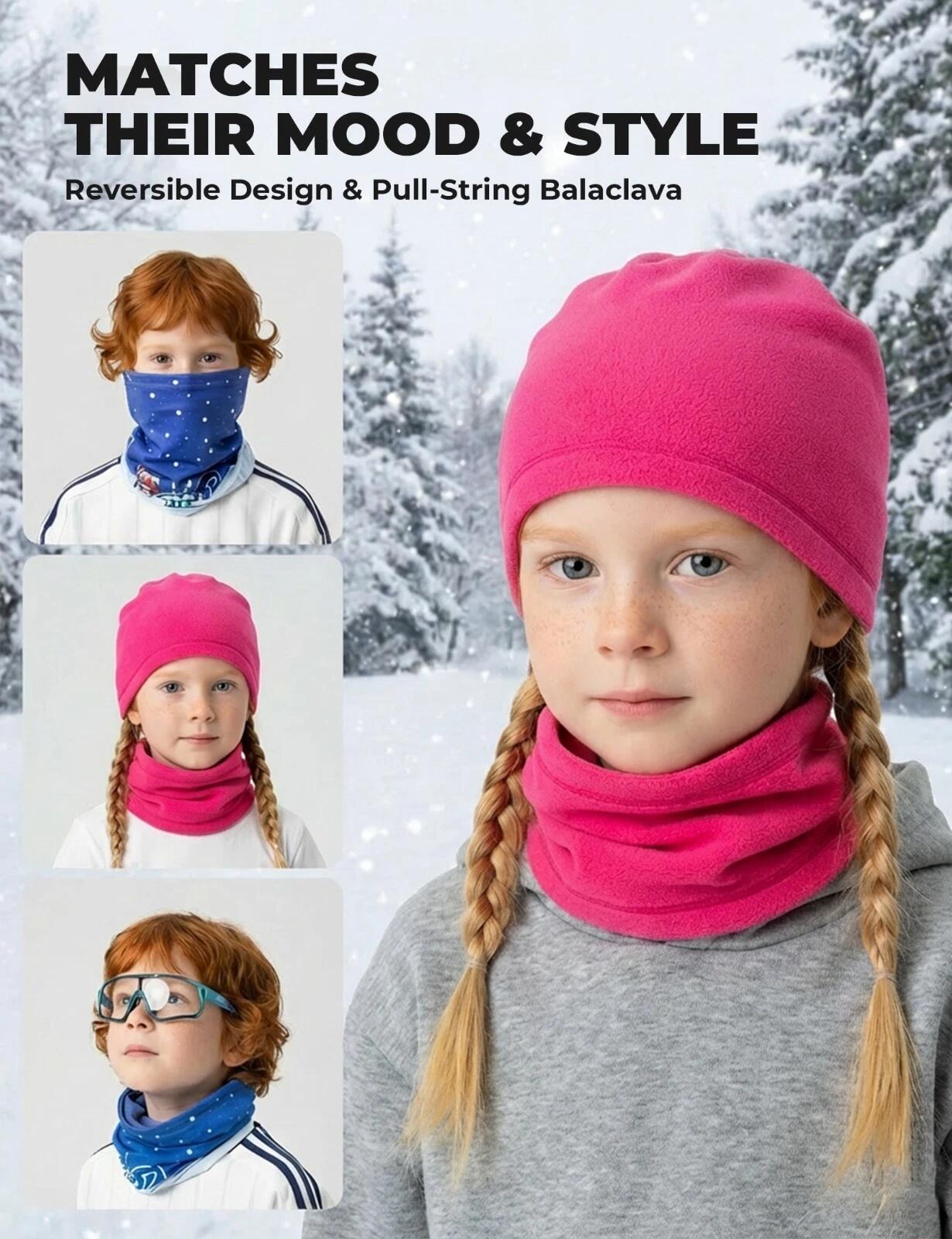 ROCKBROS Kinder Winter Sturmhaube 2/6