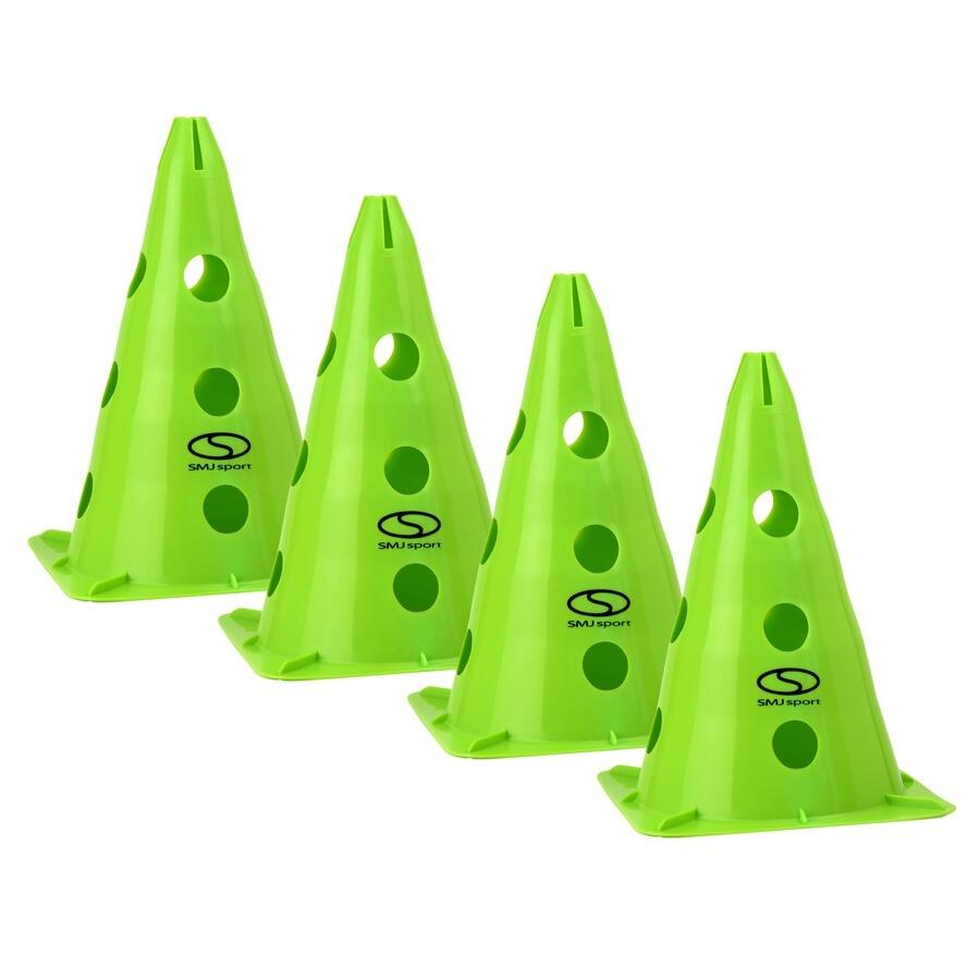 pachołek treningowy zestaw pachołków 4 szt. 30 cm pt4-13h-g zielony 1/1