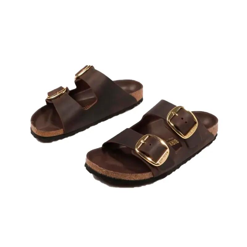 Sandales Bio Femme Birkenstock Arizona Big Buckle Marron 2/3