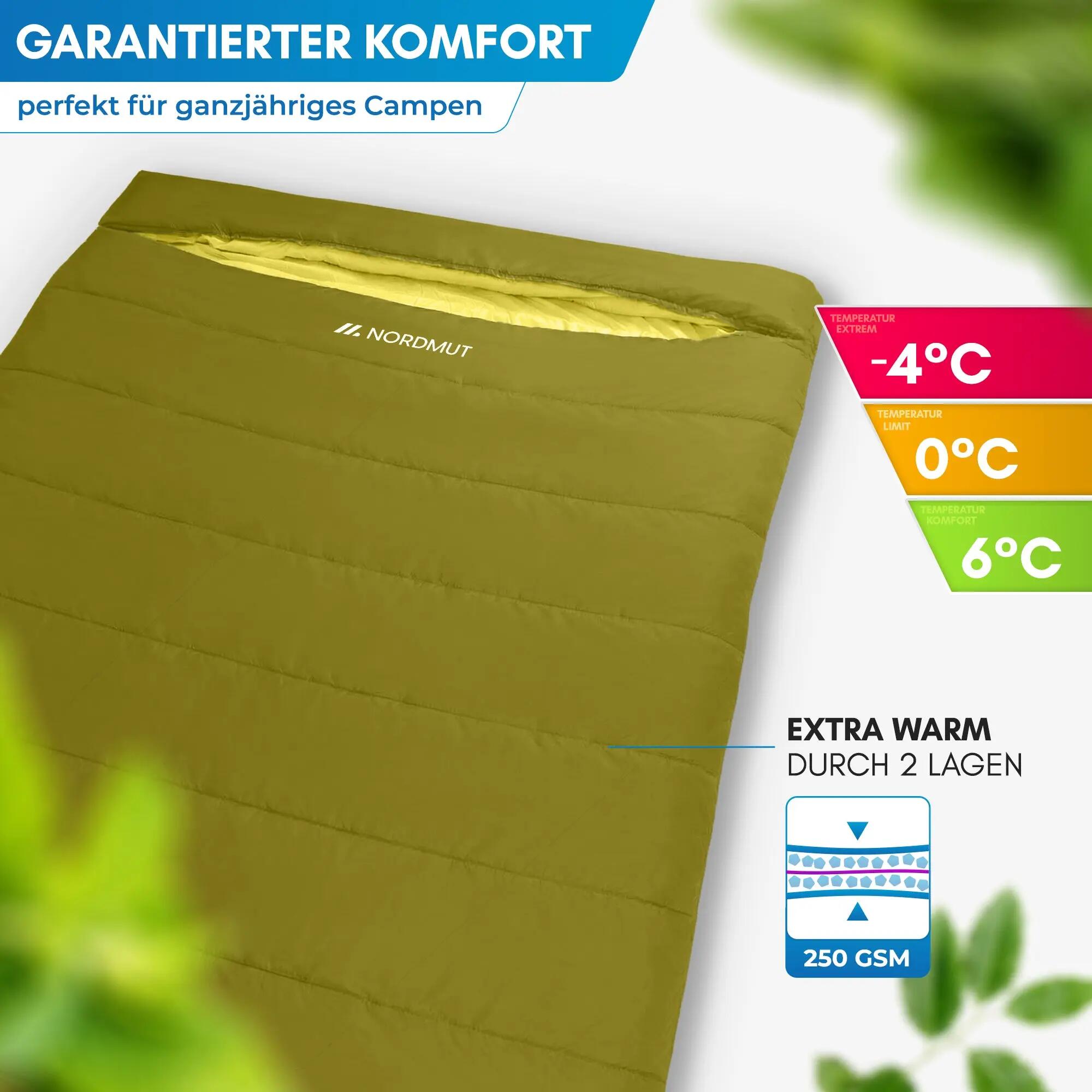 Unisex - Camping - Doppelschlafsack - komfortabel - Otra 4/5