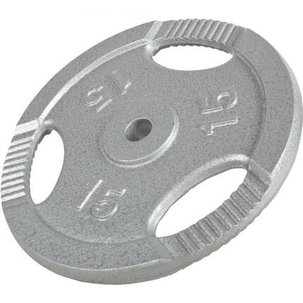 DISQUE DE MUSCULATION FONTE GRIP | DIAM 31MM | GRIS | AU CHOIX DE 1,25KG À 20KG