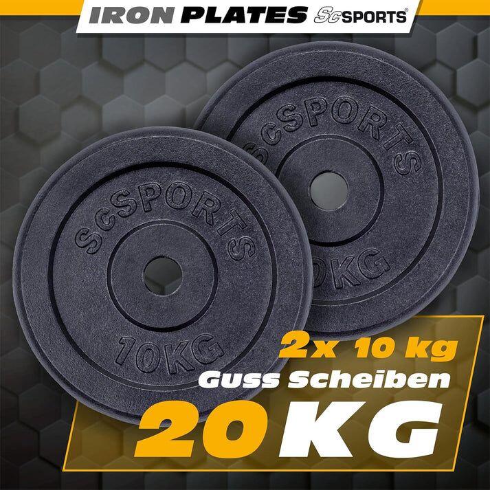 Set de discuri de greutate 30 si 31 mm fonta 20 KG 5/6