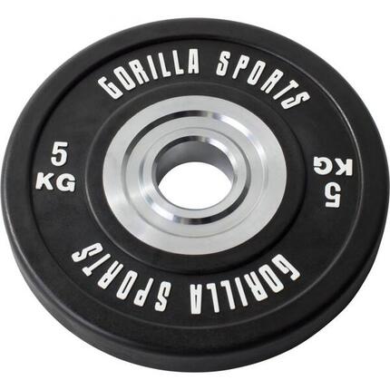 DISQUE BUMPER PRO EN CAOUTCHOUC | DIAMETRE 51 MM | MUSCULATION | AU CHOIX DE 5 À