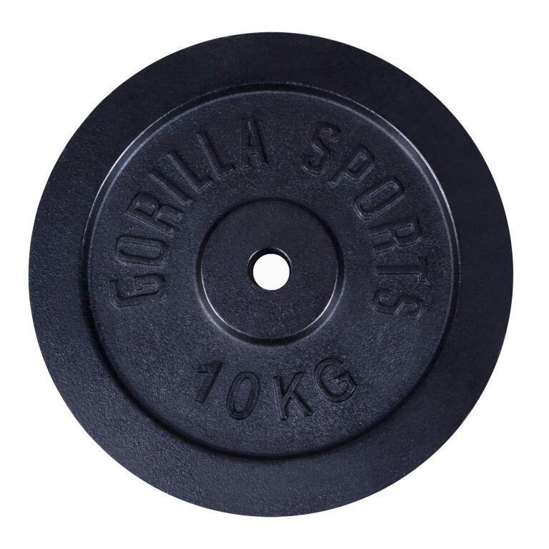 Lot de disques noirs en fonte - 2 x 5 KG et 2 x 10 KG - Ø 31mm 4/7