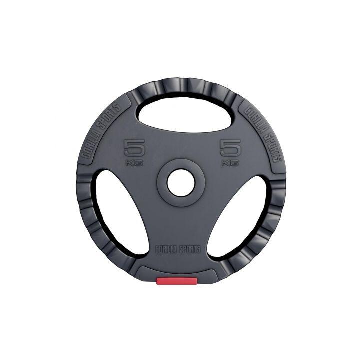 Set discuri din plastic umplute cu ciment cu prinderi 30 kg, 6 x 5 kg 30/31mm