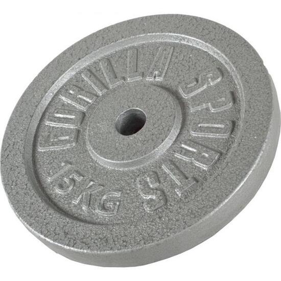 DISQUE DE MUSCULATION FONTE GRIS | DIAM 31MM | AU CHOIX DE 1,25KG À 30KG