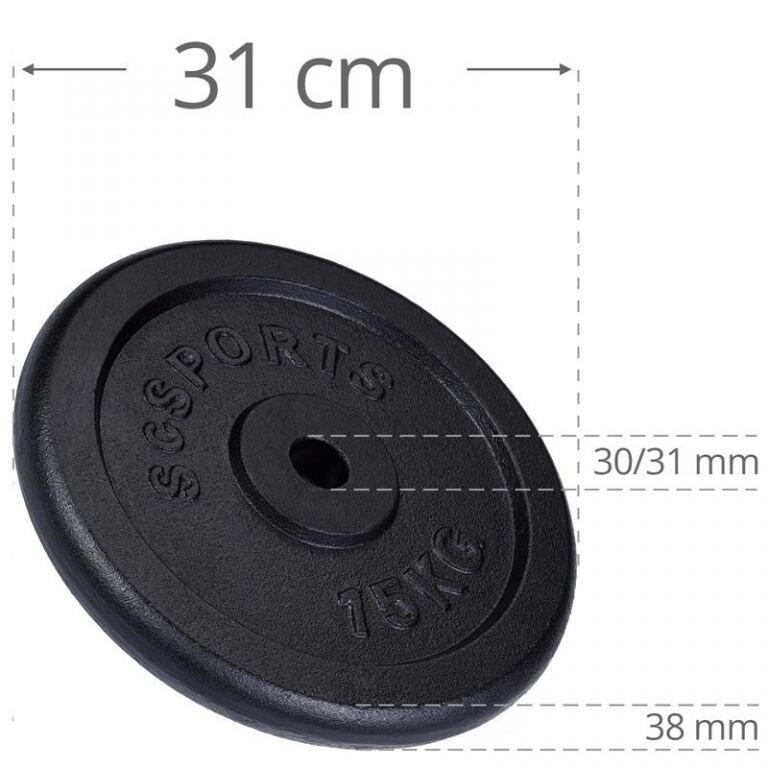 Zestaw obciążników ScSPORTS 30 kg 3/6