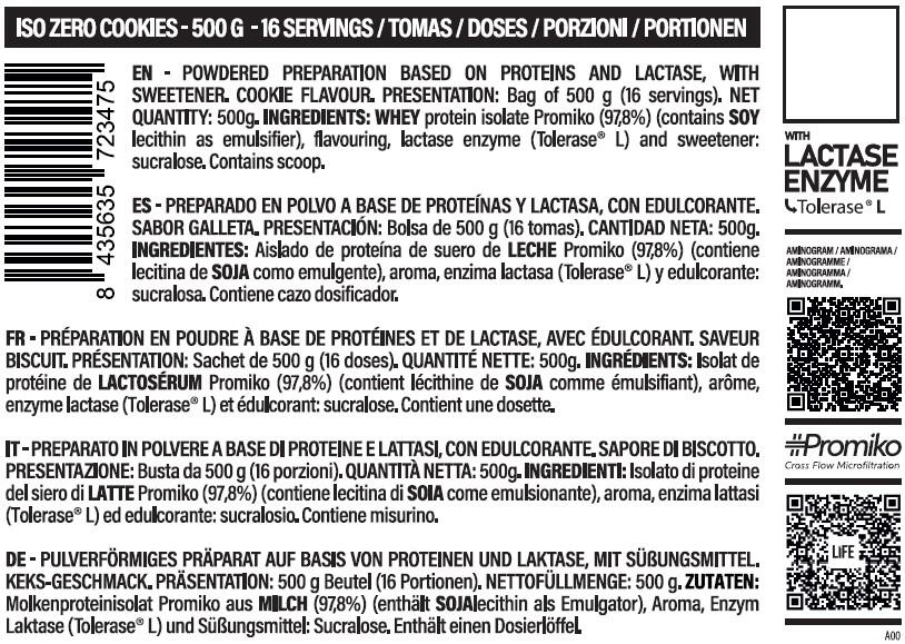 LIFE PRO ISOLATE ZERO 500G - Proteína Aislada Baja en Azúcar 2/3