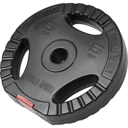 Gewichtsschijf - Halterschijf - 10 kg - Gripper Kunststof - 30 mm
