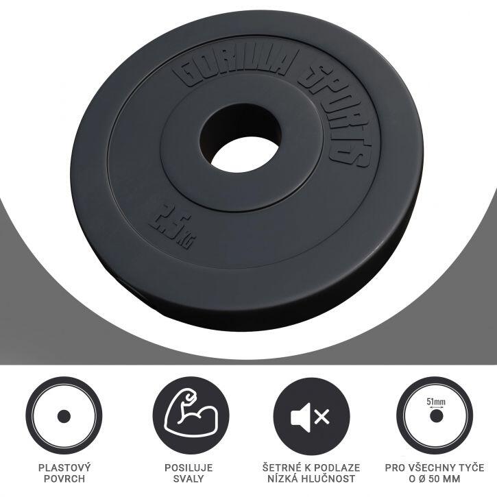 Disque en plastique de 1,25kg à 15 KG - 50/51mm 3/4