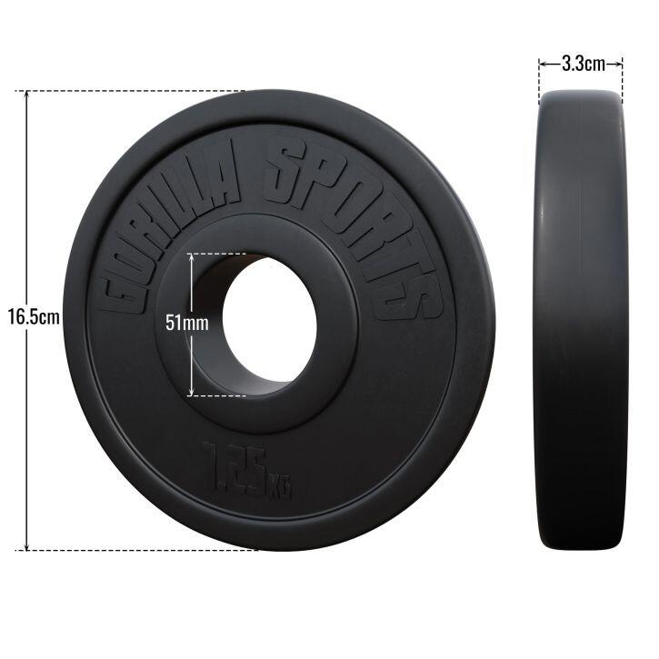 Discuri olimpice umplute cu ciment 50/51mm % SET 2x1,25 KG Gorilla Sports