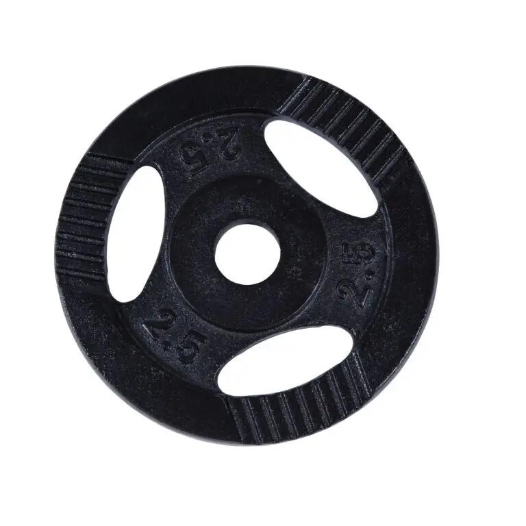 Gewicht - Halterschijf - 2,5 kg - Gripper Gietijzer zwart - 30 mm 2/5
