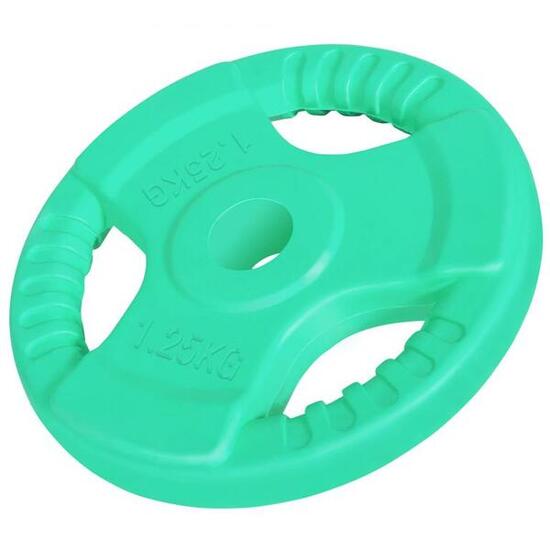 DISQUE DE MUSCULATION CAOUTCHOUC GRIP | DIAM 31MM | AU CHOIX DE 1,25KG À 25KG