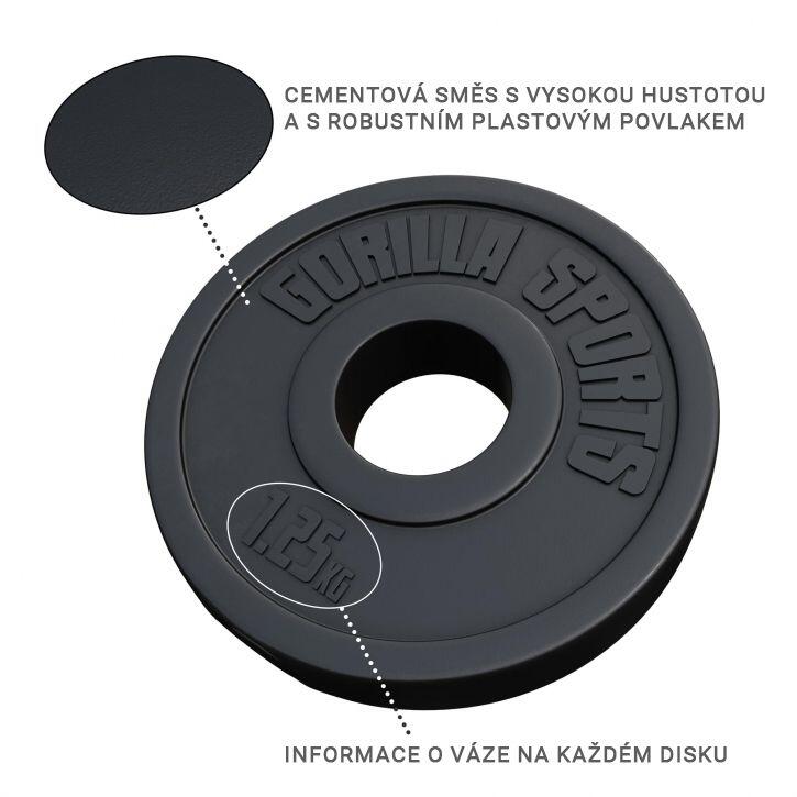 Disque en plastique de 1,25kg à 15 KG - 50/51mm 3/5